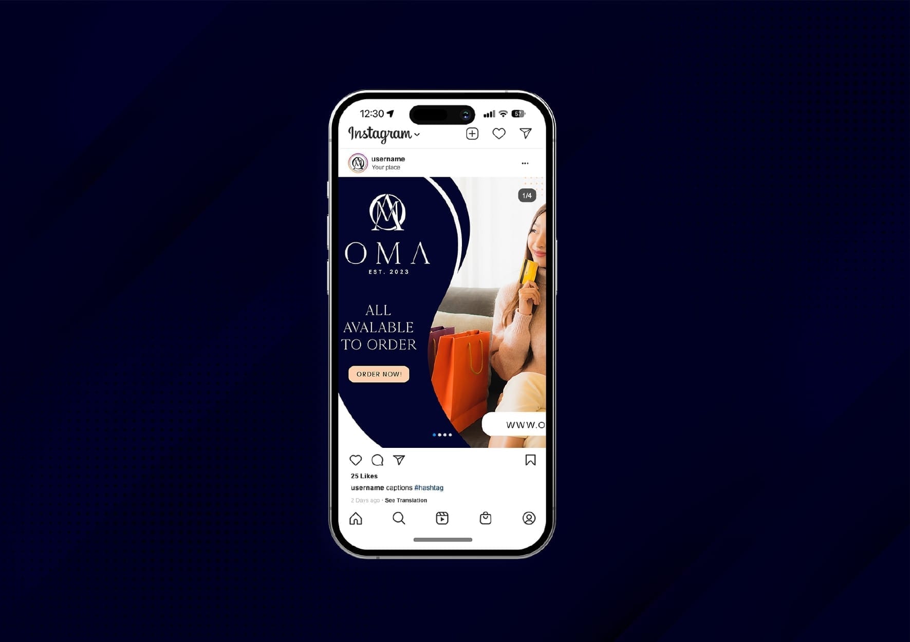 Challenger brand identity system on dark background